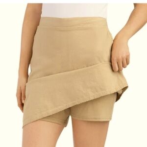 Lands’ End Skort Skirt Cotton A-line Activewear Skirt Size 14